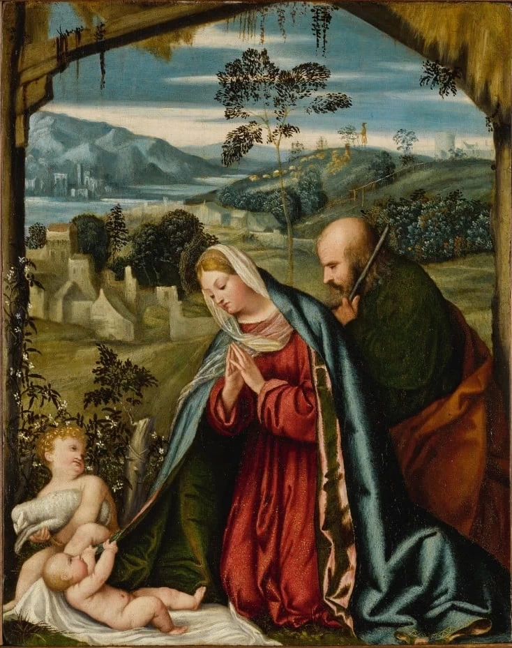 119-Il Moretto-Sacra Famiglia con Giovannino - Sotherbys-gennaio 2021